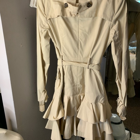 COPY - COPY - Bebe Trench Layered Bottom Jacket - Picture 3 of 3